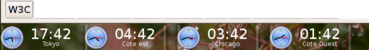 4 clocks on my desktop