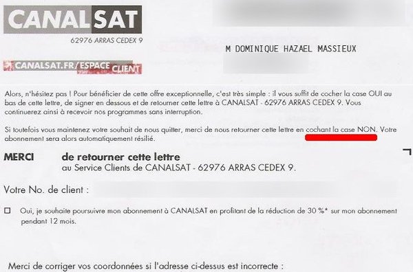 Courrier de CanalSat