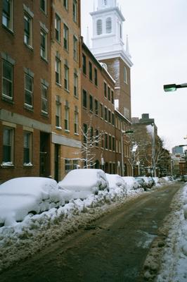 Vue sur Salem Street, Boston (02/2001)