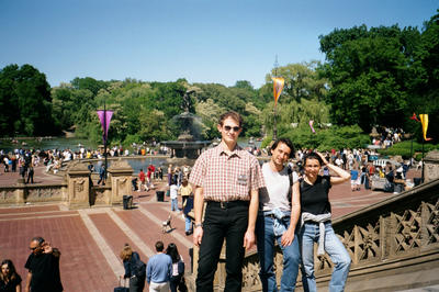 Cedric, Bene et Matthieu a Central Park