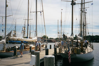 Voiliers à Mystic Sea Port