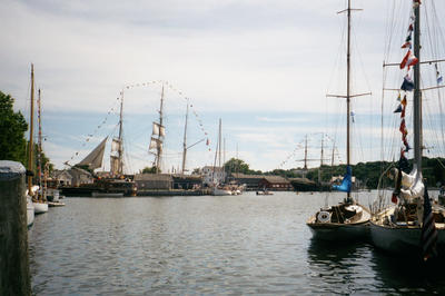 Un des bateaux de Mystic Sea Port