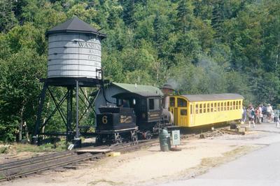 Le petit train à vapeur du Mont Washington