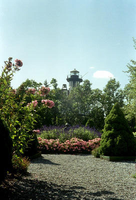 Roseraie de l’écomusée (Shelburne Museum, Vermont USA, 22 septembre 2001)