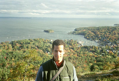 Dom devant la baie de Camden (Maine USA, 2001/10/06)