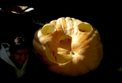 Béné et la citrouille (Massachussets USA, 2001/10/07)