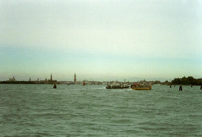 Vue sur Venise depuis le Lido (Venise, Italie, 2001/11/13-15)