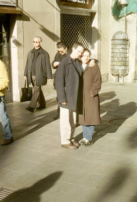 PP et Sophie, Place Royale (Barcelone, Espagne, 28 décembre 2001)