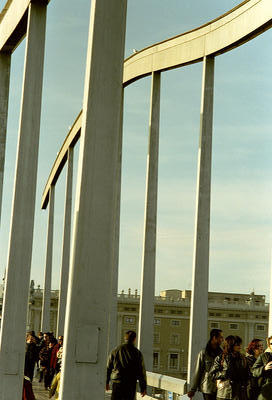 Passerelle du bord de mer (Barcelone, Espagne, 28 décembre 2001)
