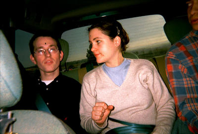 PP et Sophie en route pour l’aventure ! (Espagne, 28 décembre 2001)