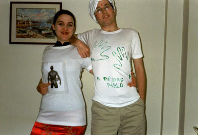 PP et Sophie habillés par de grands couturiers (Roses, Espagne, 30 Décembre 2001)