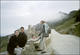 PP, Dom, Sophie et Delphine devant le monastère de San Pere de Rodes (Espagne, 29 décembre 2001)
