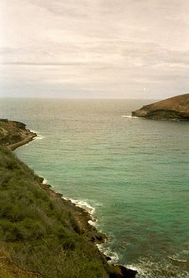 La baie d’Honauma, (île d’Oahu, Hawaï, 4 Mai 2002)