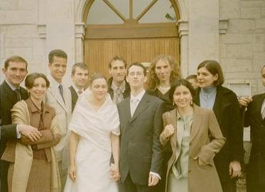 Les mariés et les «Aixois» (Le Chauffaud, 11 Mai 2002)