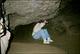 Béné à la sortie d’un boyau (Grotte de Trabuc, Anduze, 29 Juin 2002)