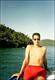 Dom posant à la proue du bateau (Sortie en mer, Baie de Parati, 23 Juillet 2002)
