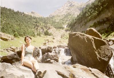 Béné à l’approche du cirque de Gavarnie (Hautes-Pyrénées, 14 Août 2002)