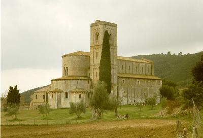 L’abbaye de Sant'Antimo (Toscane, Italie, 31 Octobre 2002)