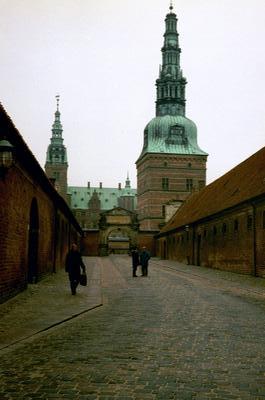 L’entrée du Château de Frederiksborg (Hillerød, 21 Février 2003)