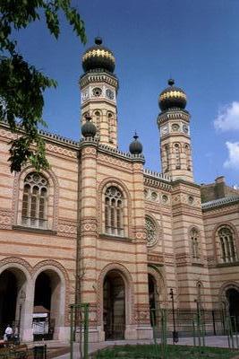 La grande synagogue du ghetto juif de Pest (Pest, Hongrie, 24 Mai 2003)