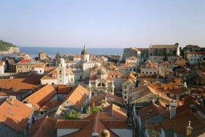 Vue depuis les remparts (Dubrovnik, Croatie, 2 Juillet 2003)