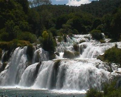 Les chutes du parc de Krka (7 Juillet 2003)