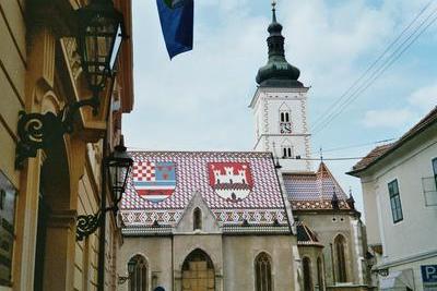 L’église Saint-Marc (Zagreb, 8 Juillet 2003)
