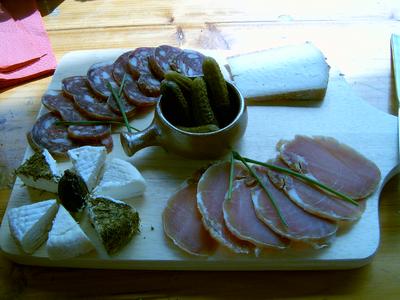 Menu du terroir au Viel Audon (Ardèche, 23 Avril 2004)