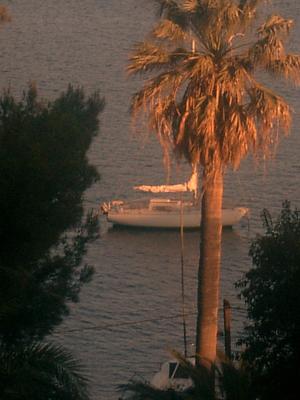 La baie de Tamaris au coucher de soleil (La Seyne sur Mer, 21 Mai 2004)