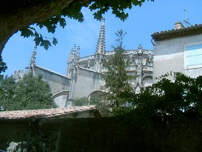 Le chevet de la Cathédrale (Viviers, 23 Juillet 2004)