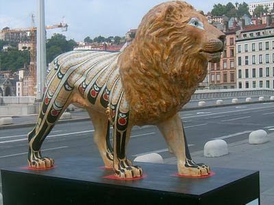 Lion du Pont Bonaparte (Lyon, 24 Juillet 2004)