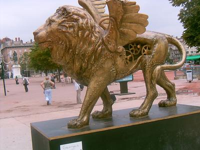 Lion de la place Bellecour (Lyon, 24 Juillet 2004)