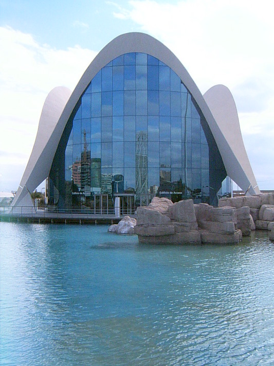 Accueil l’aquarium (Oceanografic de Valencia, 12 Novembre 2004)