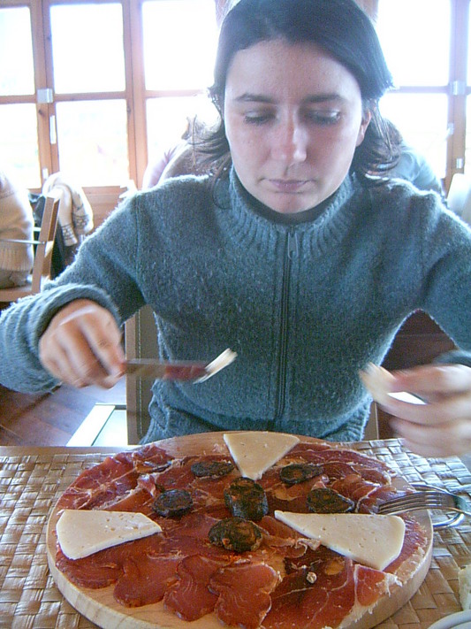Béné à table (Oceanografic de Valencia, 12 Novembre 2004)