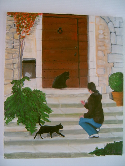 Photo du tableau de Béné aux chats
