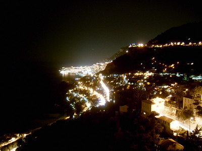 Monaco by night, (Roquebrune Cap-Martin,  18 Décembre) 