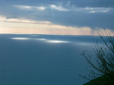 Gloires de lumière sur la mer (La Turbie, 21 Décembre) 