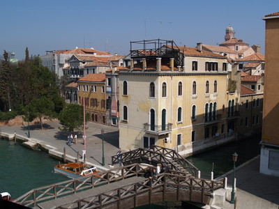 Vue depuis notre hôtel à Santa Croce (Venise, 28 Mars 2005)