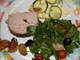 Rôti de porc à la sauge, gratin de courgettes à l’ail doux et salade d’été ( 6 juillet 2005)