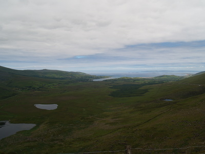Vue sur la péninsule de Dingle depuis la Connor Pass ( 1 août 2005)