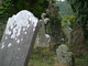 Cimetière du monastère de Glendalough (Monts Wicklow,30 juillet 2005)