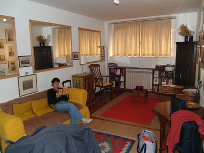  Le salon de notre appartement à la Via Montoro (Rome, 10 octobre 2005)