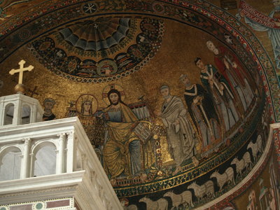  Mosaïque du chœur de Santa Maria del Trastevere (Rome, 10 octobre 2005)