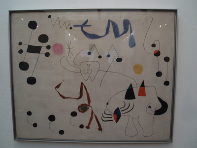 Peinture de Miro (Fondation Miro, Barcelone, 18 février 2006)