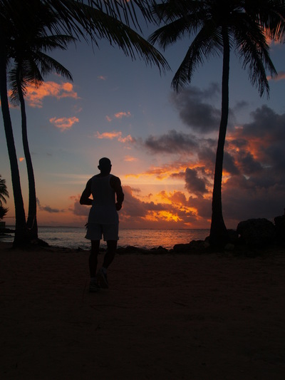  Lever de soleil sur la plage de Sainte-Anne (18 mars 2006)