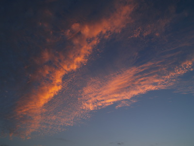  Nuage au soleil couchant (29 mars 2006)
