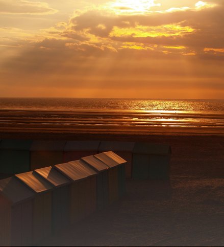  Coucher de soleil sur la plage (Berck-sur-Mer, 26 août 2006)