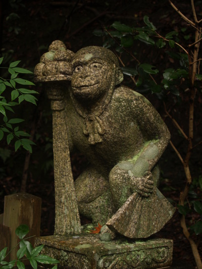  Statue de singe (Kyoto, 14 décembre 2006)