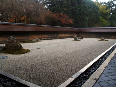  Le jardin zen du Ryoan-ji (Kyoto, 14 décembre 2006)