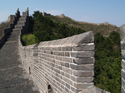  Sur la grande muraille de Chine (24 avril 2008)